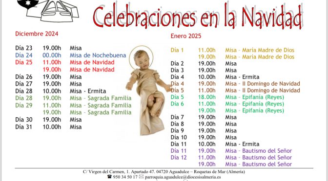 Horario de Misa en Navidad